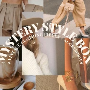 Mystery Style Bundle Mystery Box Thrifted Vintage Clothing Style Box Mystery Bundle Vintage Bundle 4 Clothing Pieces Tops Bottoms