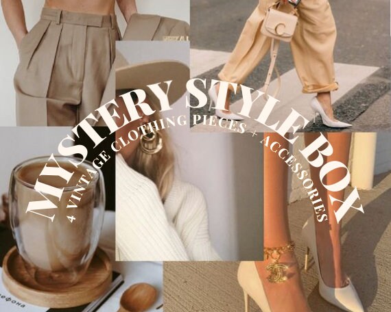 Mystery Style Bundle Mystery Box Thrifted Vintage Clothing Etsy