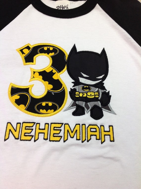 personalized batman birthday shirt