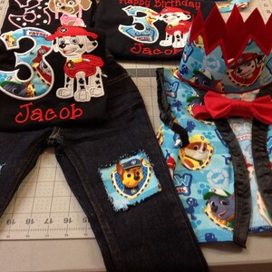 paw patrol birthday outfit boy