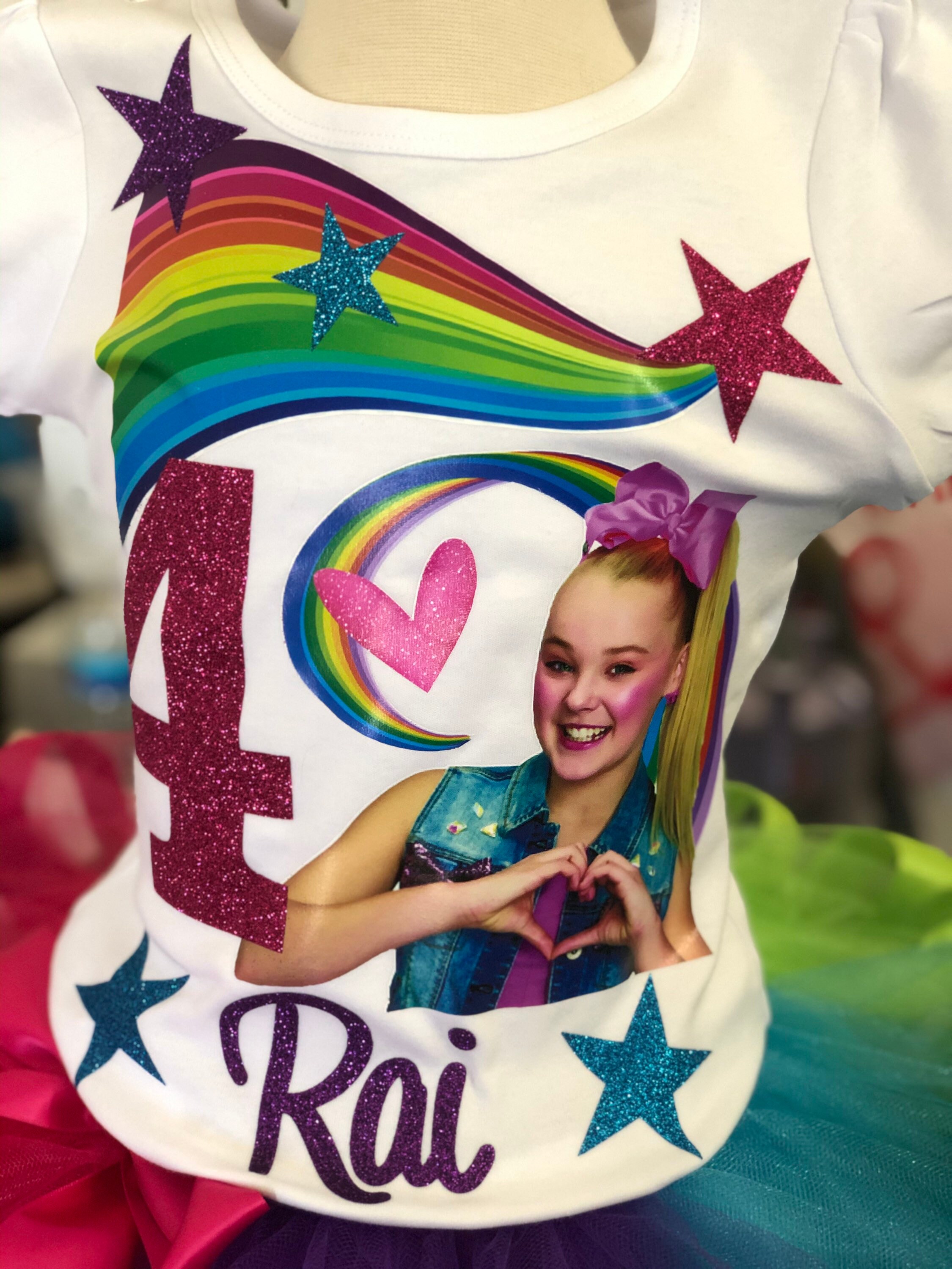 Jojo Siwa rainbow tutu Jojo Siwa dress Jojo siwa Heart | Etsy