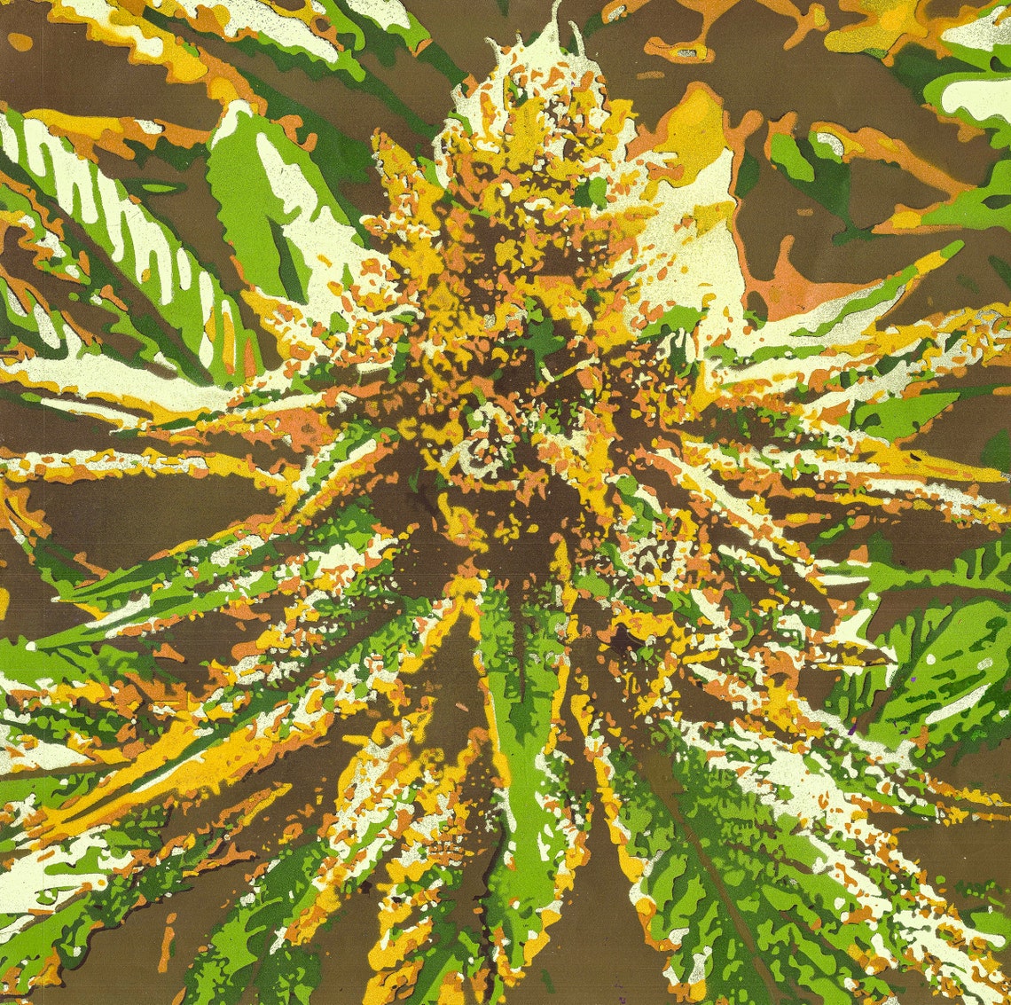 Cannabis Spray Painting Etsy