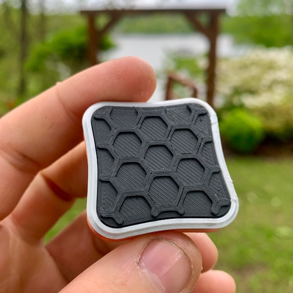 The OG 2.0 - Honeycomb Fidget Slider - Haptic Magnetic Fidget Slider, Office Desk Fidget Toy, Edc Gear Fun, Anxiety Stress Relief, ADHD Tool