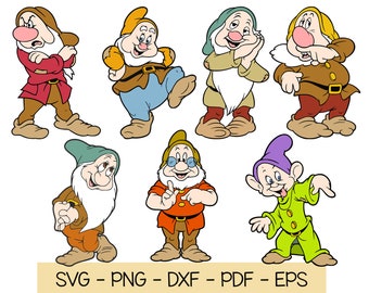 Download Seven Dwarfs Svg Etsy