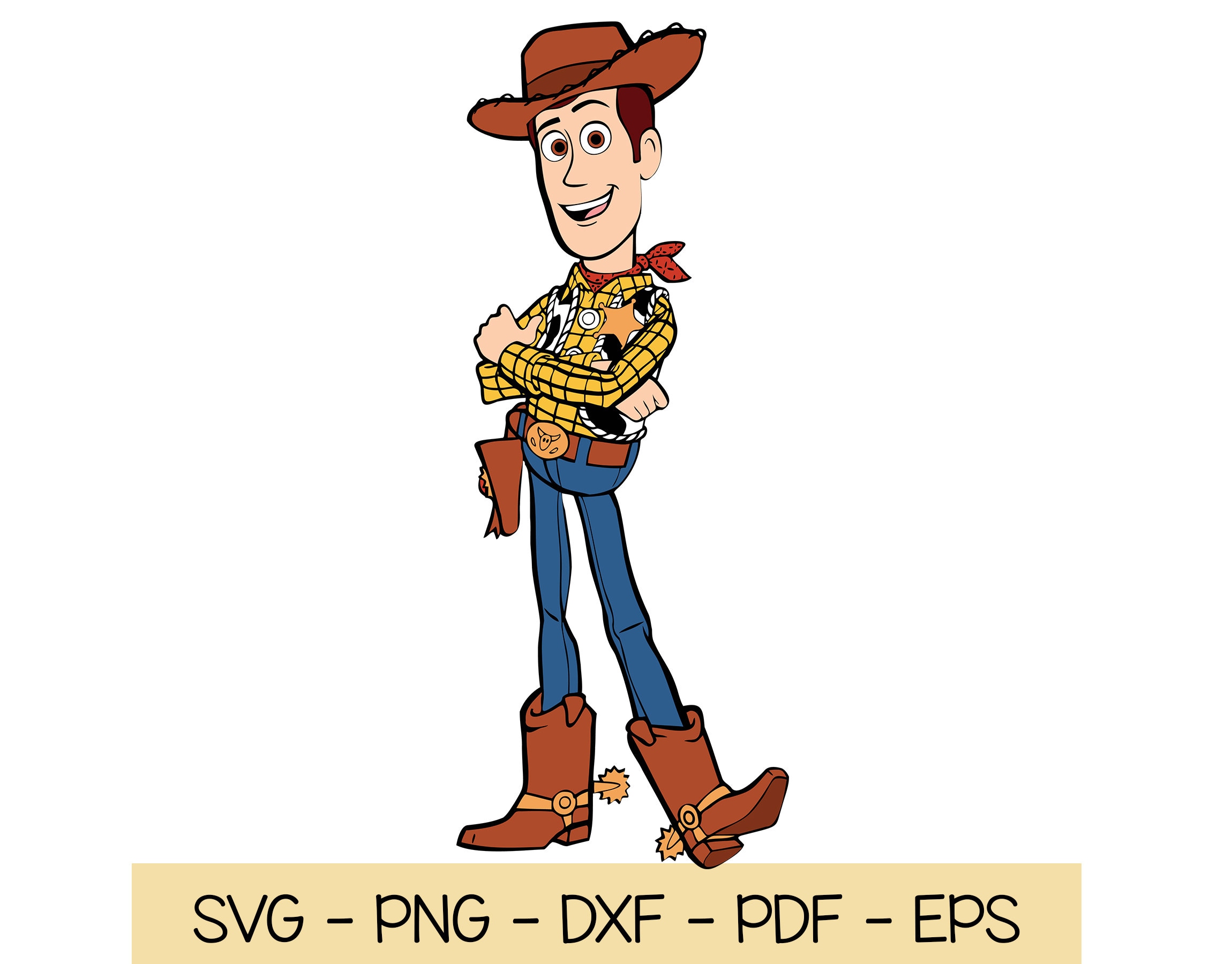 Woody SVG LAYERED Eps Png files Woody sheriff Clipart | Etsy