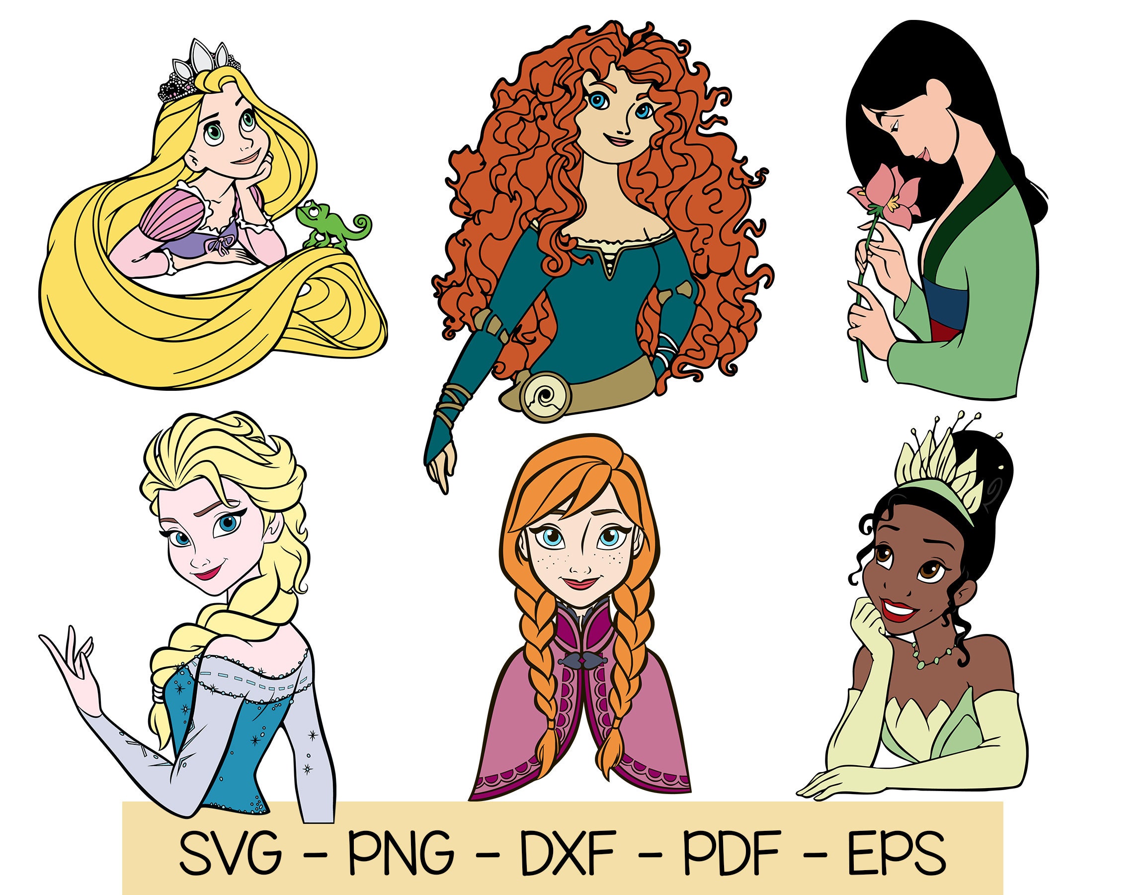 Download Disney Princess Svg Bundle Layered Svg Disney Trip Svg Etsy