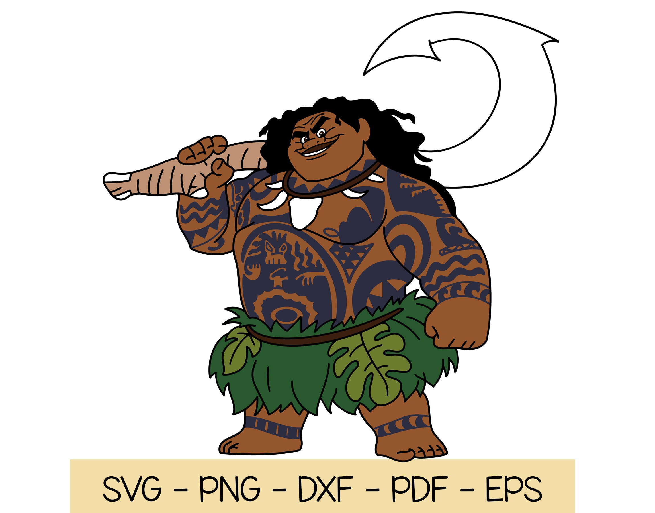 Maui Moana Svg, PNG SVG EPS Layered svg, Moana svg, Maui cut file, cricut.....
