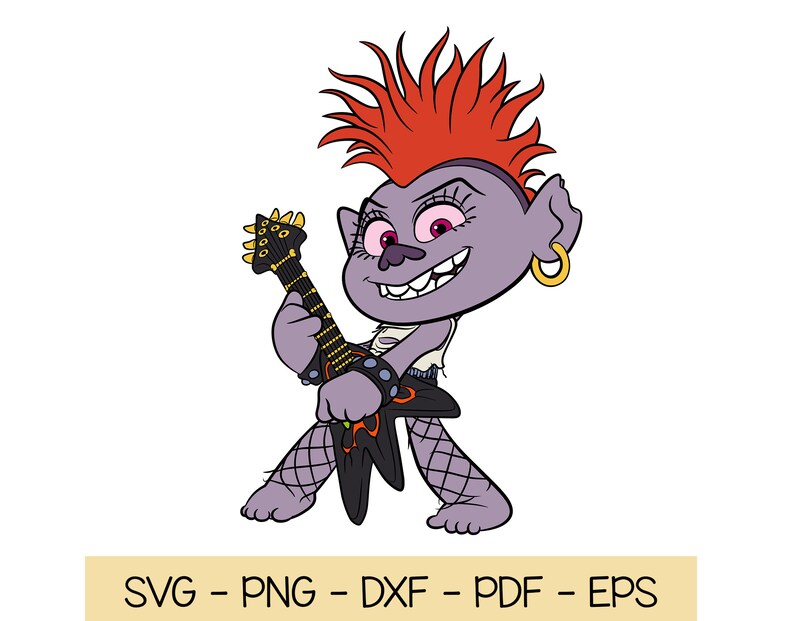 Queen Barb Trolls World Tour SVG Queen Barb SVG dxf eps | Etsy