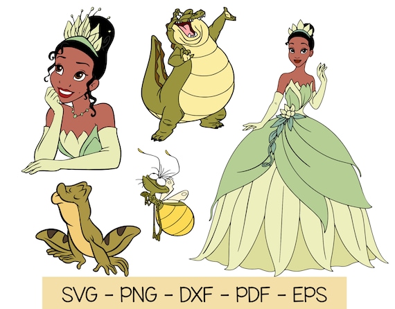 Download Princess And The Frog Svg Bundle Tiana Svg Princess Svg Etsy