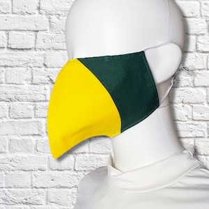 Parrot Beak Face Mask - Green Yellow