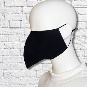 Vogel Schnabel Gesichtsmaske - Schwarz