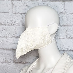 Pestdoktor Gesichtsmaske - Ivory Cream Spitze