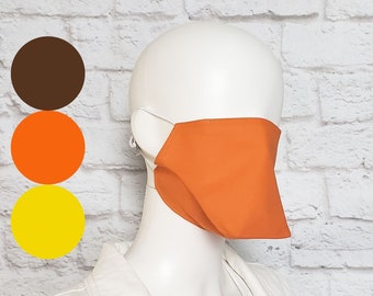 Máscara facial de pico de pato - naranja o amarillo