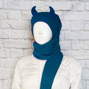 Devil Hat - Long - Blue