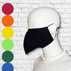 Máscara facial de bico de pássaro - cores personalizadas