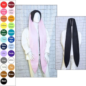 Bufanda y gorro extra largo con orejas de conejo - Colores personalizados