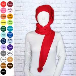 Długi kapelusz pończochowy - kolory niestandardowe