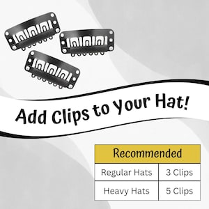 Add Clips to Your Hat - Keep Your Hat on!