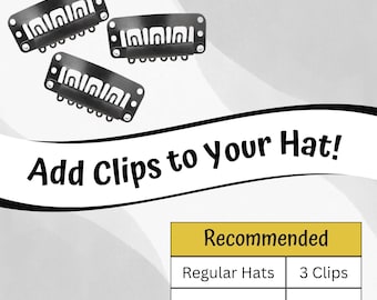 Add Clips to Your Hat - Keep Your Hat on!