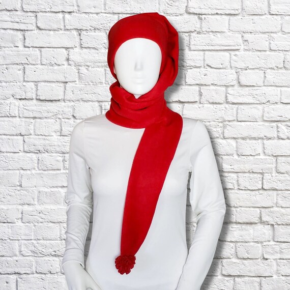 Long Stocking Hat Red / Stocking Cap 