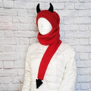 Devil Hat - Long - Red