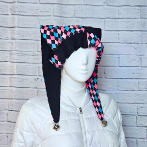 Jester Harlequin Hat (cotton) - Colorful Diamonds