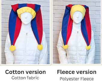 Pomni Jester Hat (cotton or fleece)