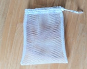 Mesh Bag Reusable Laundry Bag Washing Face Masks Bag White Laundry 6.5x8 inches