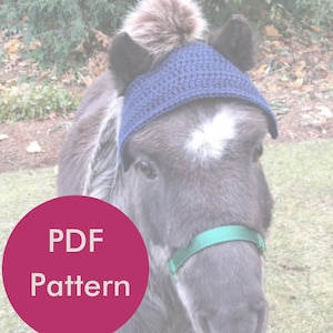 Crochet Horse Hat, Horse Hat, Horse Pom Pom Hat, Pattern only. Crochet horse hat pattern