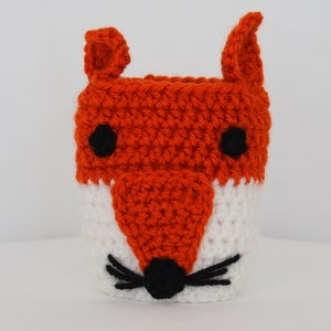 Fox Crochet Cozy Fox Coffee Cozy Mug Cozy Coffee Cozies Drink Cozy Fox Cozy Coffee Sleeve Beverage Warmer image 2