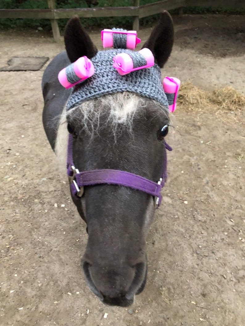 Horse Fly Bonnet Horse Halloween Hat Horse Curler Set Horse Costume Horse Costume Hat image 1