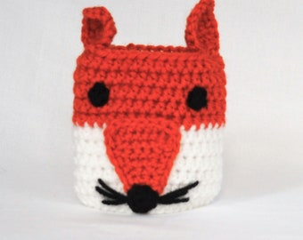 Fox - Crochet Cozy - Fox Coffee Cozy - Mug Cozy - Coffee Cozies - Drink Cozy - Fox Cozy - Coffee Sleeve - Beverage Warmer