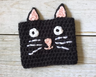 Cat Coffee Cozy - Crochet Cozy - Mug Cozy - Coffee Cozies - Cat Cozy - Coffee Sleeve - Cat - Cat Gift - Crazy Cat Lady - Cat Lover