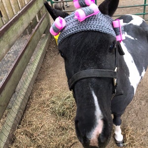 Horse Fly Bonnet Horse Halloween Hat Horse Curler Set Horse Costume Horse Costume Hat image 2