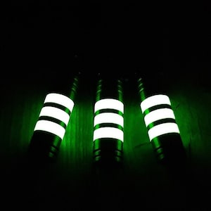 Turbo Glow & Brass Handmade Keychain-Green