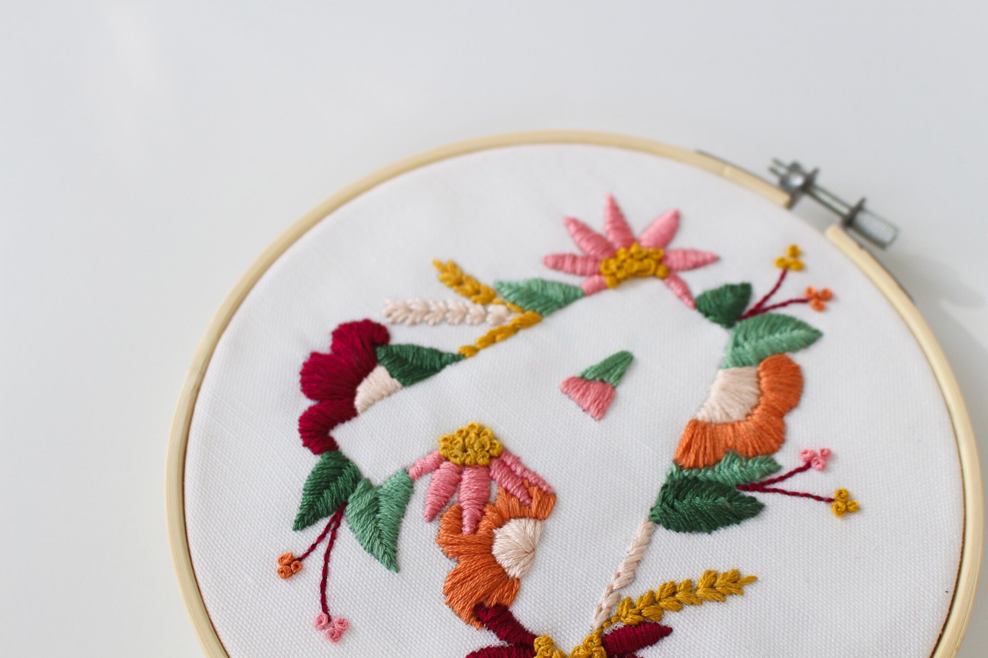 Letter G Embroidery Pattern Floral Embroidery Pattern PDF Etsy
