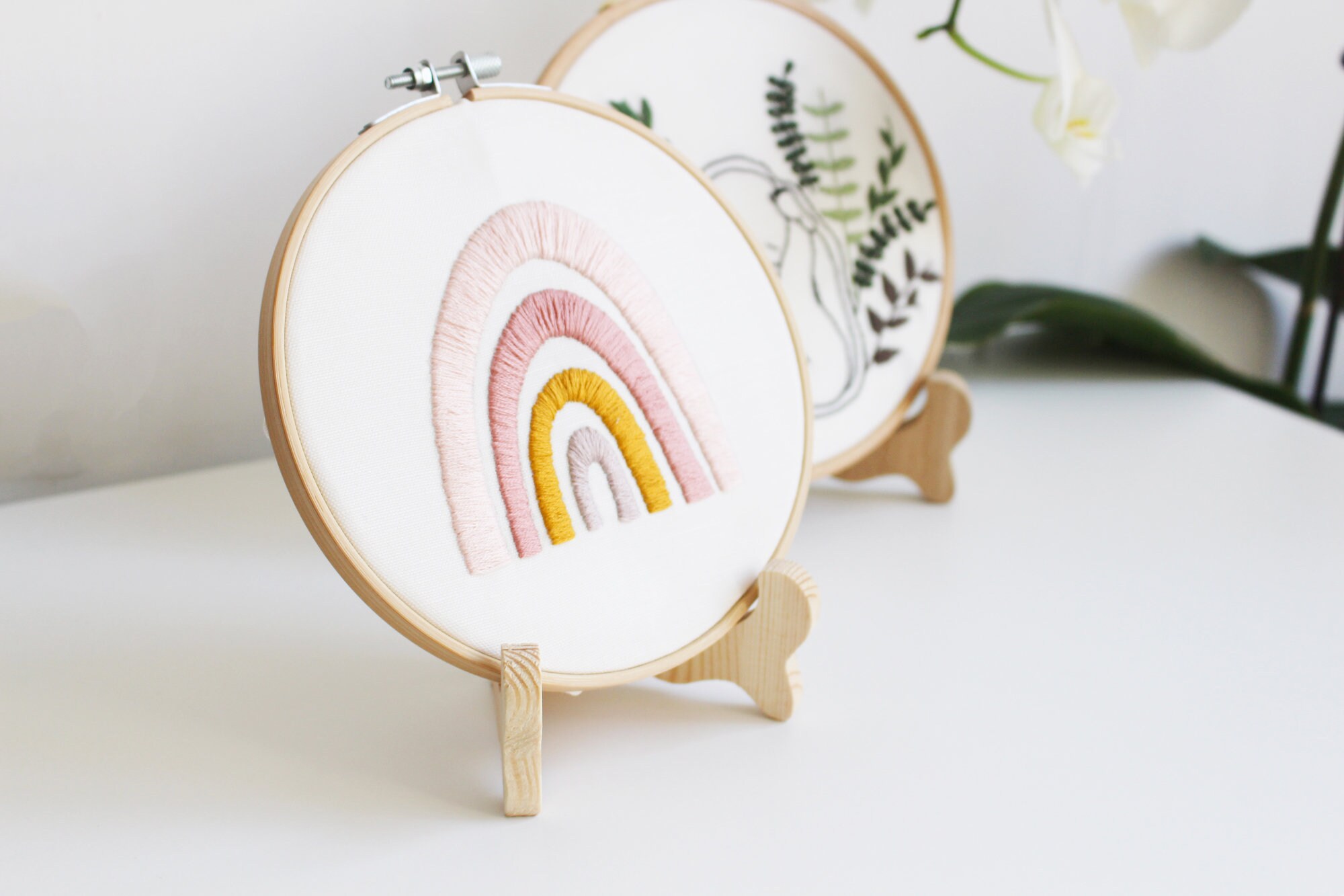 Embroidery Display Stand Wooden Stand For Embroidery Etsy