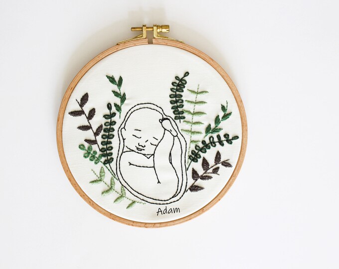 Personalized Baby Embroidery Kit for Beginner Etsy