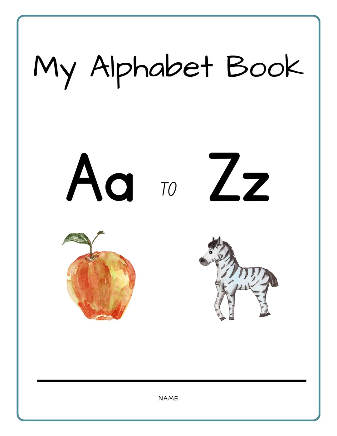 My Alphabet Book AZ Printable Etsy