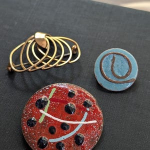 Vintage Brooch Trio
