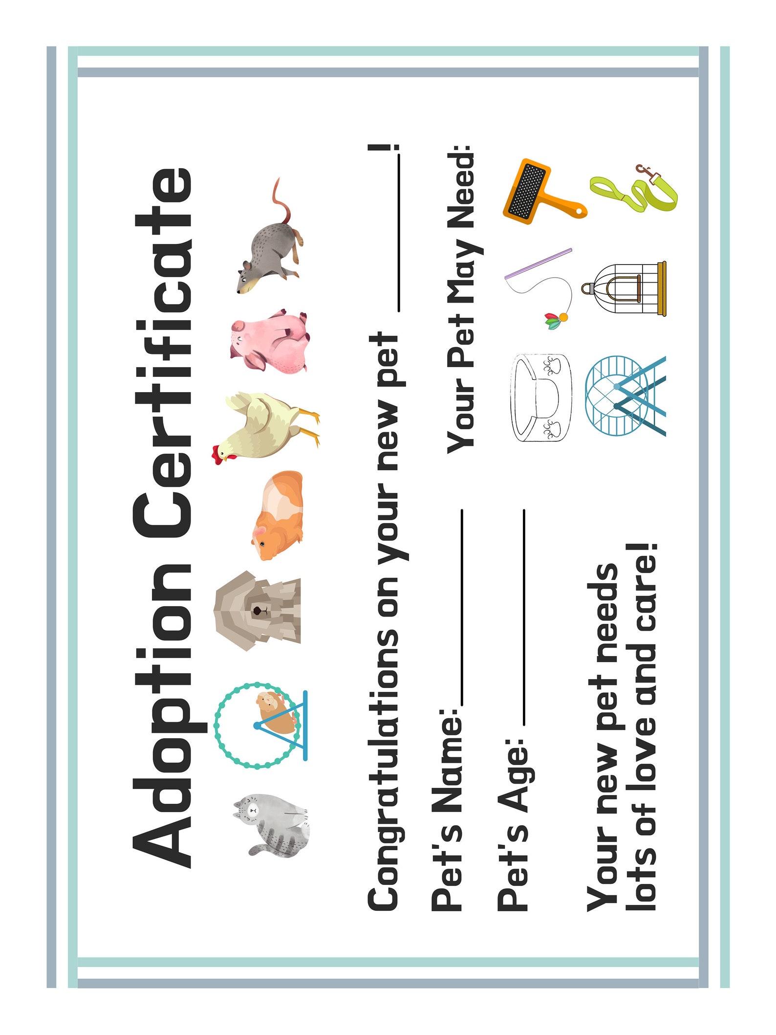 Pet Shop Dramatic Play Printables - Etsy