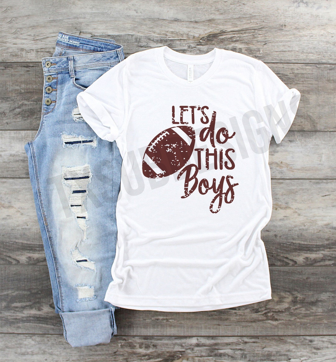 Lets Do This Boys Football Sublimation Transfer Printed - Etsy
