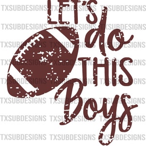 Lets Do This Boys Football Sublimation Transfer Printed - Etsy