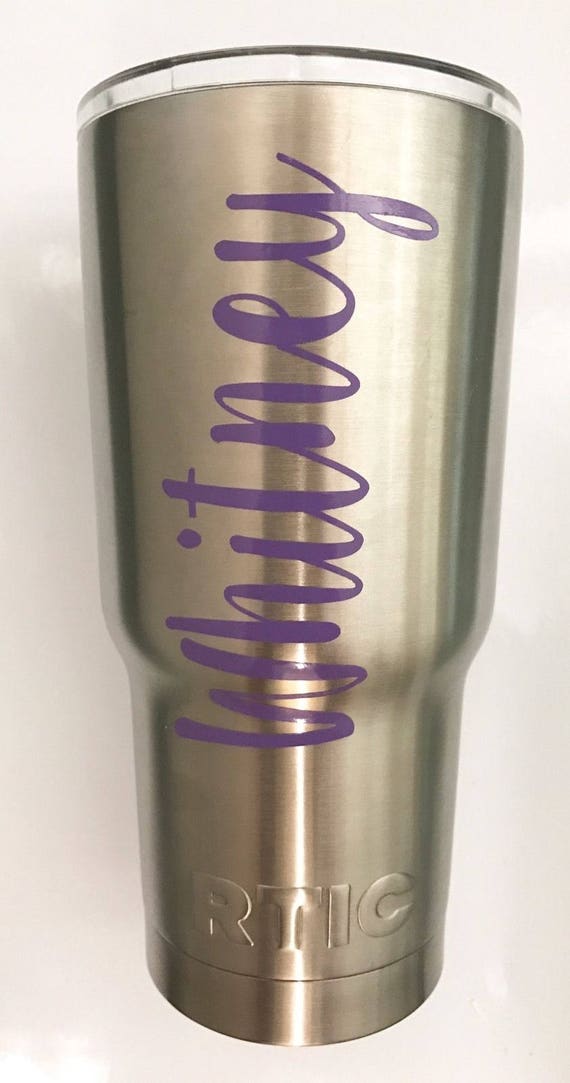 Your Custom Name Text Initials Decal for Your Yeti RTIC | Etsy