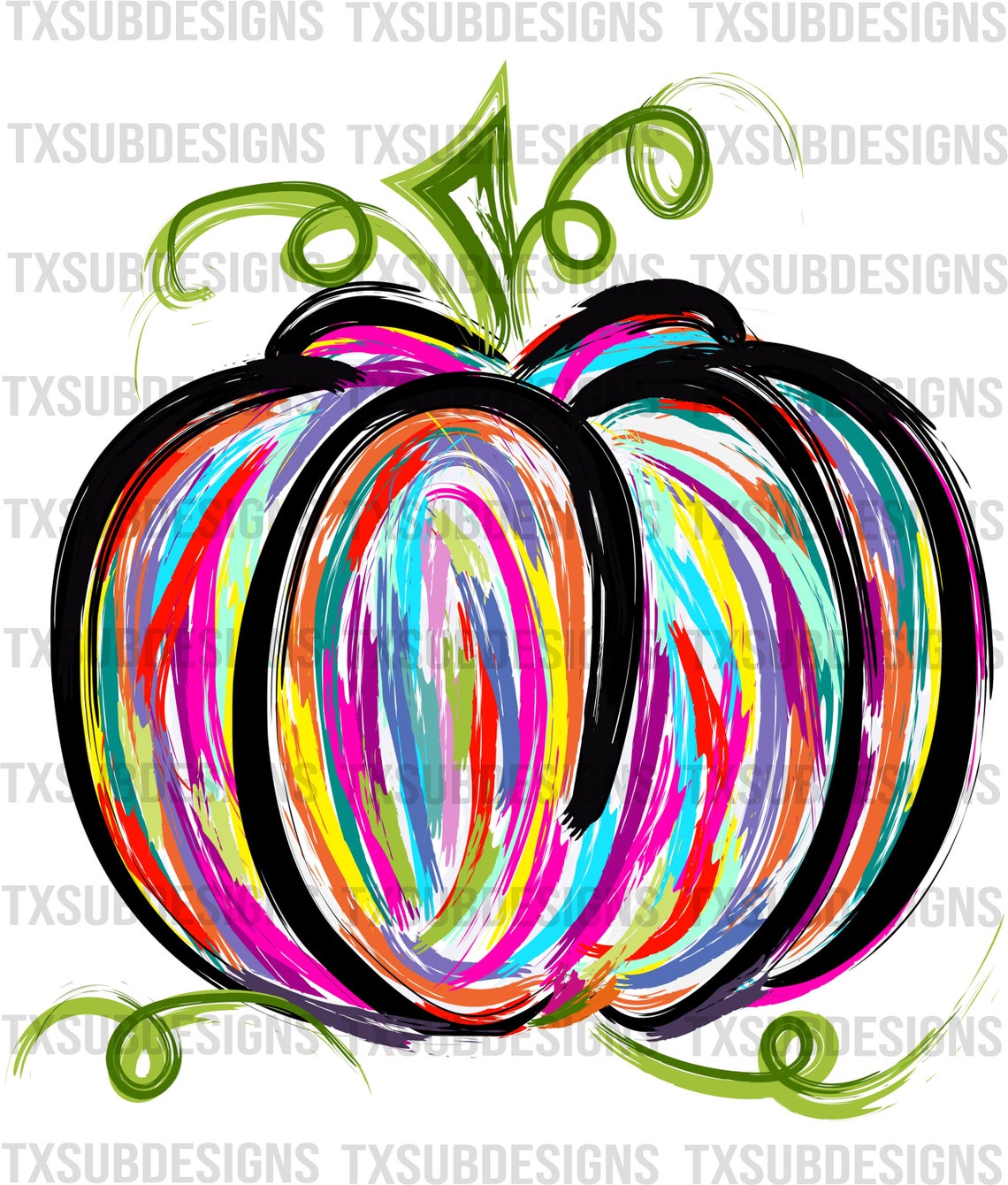 Colorful Pumpkin Fall Sublimation Transfer Printed Transfer - Etsy