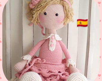Josefina Amigurumi-Puppenmuster, Häkelpuppe, Amigurumi-Muster.