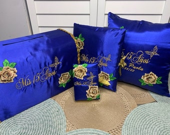 Juego de cojines y accesorios para Quinceañera