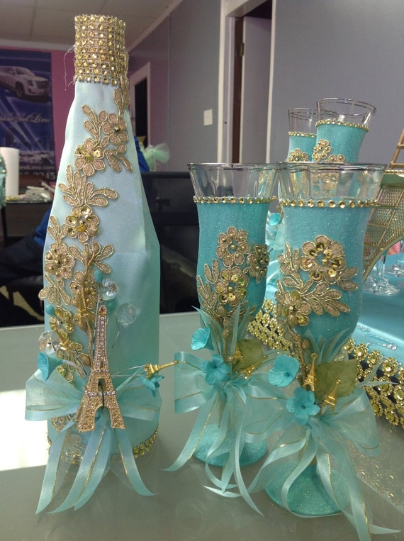 Brindis De Quinceanera Toasting Set For Quinceanera Etsy