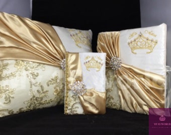 Juego de almohadas/cojines y accesorios para quinceañera