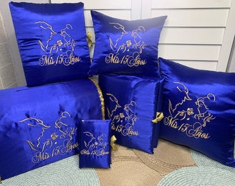 Juego de cojines y accesorios para Quinceañera